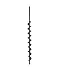 1.75 Inch Wide 24 Inch Long Earth Auger Drill Bit With Three Eighths Non Slip Hex Drive for planting trees, garden beds, bedding