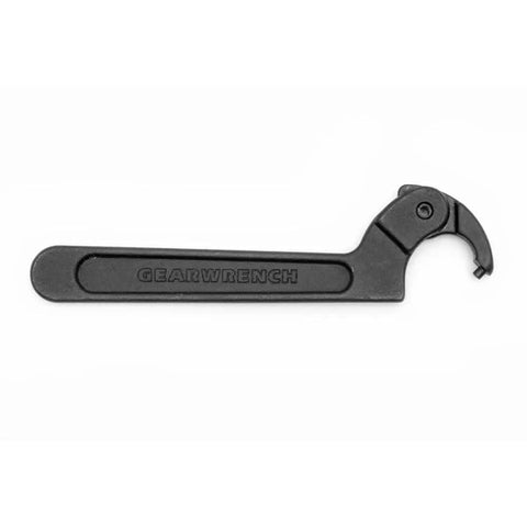 Adjustable Pin Spanner Wrench Black Oxide Finish One Eighth Inch Pin Three Quarter Inch To Two Inch Capacity Pro Grade Forged