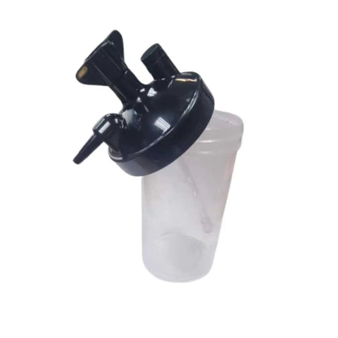 Leak Proof Oxygen Bubble Humidifier Bottle With Multi Thread Lid And 500 Ml Translucent Jar