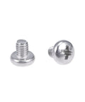 Legit Top Shelf M4x5mm Pan Head Phillips Machine Screws 304 Stainless Steel showing two screws for shop tasks.