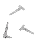 Bombproof Heavy Duty Workhorse Marine Grade 316 Stainless Steel T Hinge Gate Strap Tee Hinge for barn shed door, salt water resistant.