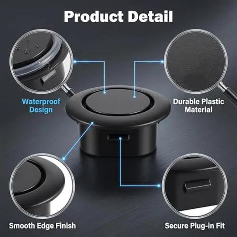 Snug Fit Bumper Sensor Hole Covers For Chevrolet Volt Bolt EV EUV Blazer EV detail showing durable material, waterproof design, and smooth edges.