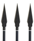 6 Pack Carbon Steel Archery Field Points 62mm 4mm Thread Arrow Tips For Target Practice And Hunting, sharp and durable