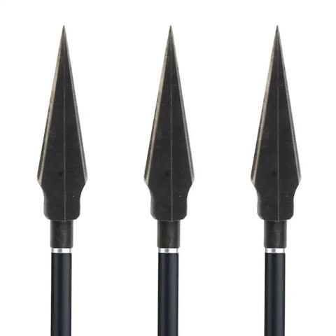 6 Pack Carbon Steel Archery Field Points 62mm 4mm Thread Arrow Tips For Target Practice And Hunting, sharp and durable