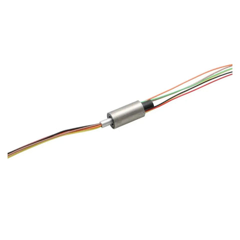 6CH 6mm Slip Ring 360 Degree Rotary Joint for Drone Gimbal and Robotic Systems, conductive slip ring with gold contacts and wires