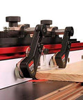 Clear Cut Table Saw Stock Guides With Roller Bearings For Safer, Cleaner, And More Precise Cuts, Includes 30 Inch Track And Hardware Pack