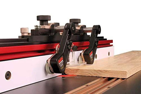 Clear Cut Table Saw Stock Guides With Roller Bearings For Safer, Cleaner, And More Precise Cuts, Includes 30 Inch Track And Hardware Pack