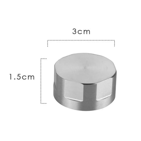Stainless Steel Splash Guard Spray Cap for Moka Pot, Keeps Mess Down While Brewing, Lightweight and Durable Coffee Maker Accessory, 3 x 3 x 0.5 cm Silver
