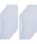 White Blank Paper Envelopes Set 20 Pack For Mail And Storage Reusable No Word Design Letter Envelopes stacked on white background