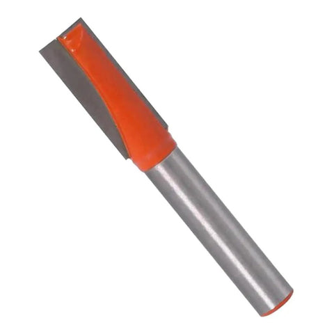 Get Fresh With 6-Piece ZGUZMCMK Tungsten Carbide Bottom Cleaning Router Bits, 1/4 inch shank cutter with orange detail.