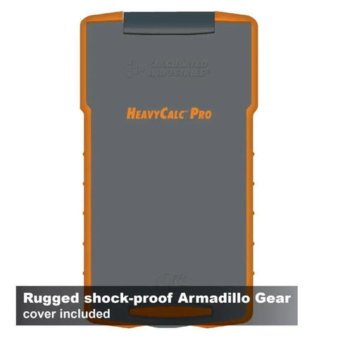HeavyCalc Pro Dirt-Math Calculator for Excavation and Heavy Construction Pros, Feet-Inches Tenths Yards and Metric Measurements, Stake-Out Drops, Truck Load Volumes, Grade and Slope Keys for Fast Right-Angle Diagonals and Square-Ups