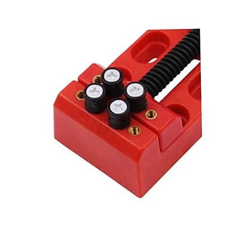 Heavy Duty Table Vise Mounting Fixture for Woodworking and Carving Holds Regular and Irregular Shapes Tight Bench Clamp close-up view
