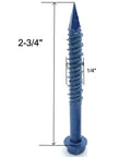 1/4 Inch By 2-3/4 Inch Hex Head Concrete Screw Anchor With Drill Bit For Masonry Brick And Block, EnviroSeal Coated, close-up view