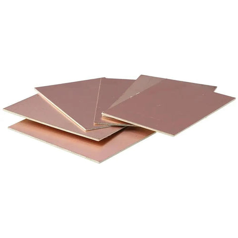 10 Pack Copper Clad Laminate Prototyping Boards 7x10 Cm Single Sided PCB Copper Pads 1.6 mm Thick Bakelite Back Blank Prototyping Circuit Board For Etching And Soldering stacked view