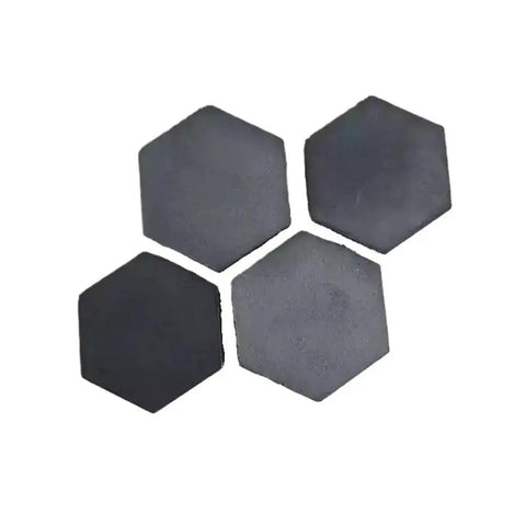 Boron Nitride Ceramic Sheet 50x3mm Hexagonal Plate For Electronics, High Temperature Resistant Insulator, 1 Piece, shown in hex shape