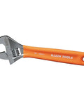 Adjustable Wrench Set 6 Inch 8 Inch 10 Inch Extra Capacity Forged Alloy Steel Metric And SAE 3 Piece Handy Tool For Tight Spaces With Smooth Turning Boss Grip, 6in orange handle