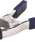 IRWIN Quick-Grip metal spring clamp, 2-inch, blue plastic end caps