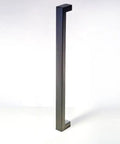 48 Inch One Sided Dope Matte Black Stainless Steel Door Handle Pull For Front Doors And Glass Entrances Works On Wood Fiberglass Barn Doors Interior Exterior Modern Square Rectangle Bar For Home And Commercial Use