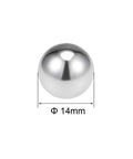 14mm 304 Stainless Steel G100 Precision Bearing Balls 5 Pieces Smooth Finish Corrosion Resistant High Grade Ball Bearings For CNC DIY Makers And Gearheads Craft Projects, 14mm ball