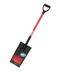 Heavy Duty Planting Spade Shovel With 12 Gauge Steel Edging Tool And Fiberglass D Grip Handle Flat Square Head for yard work