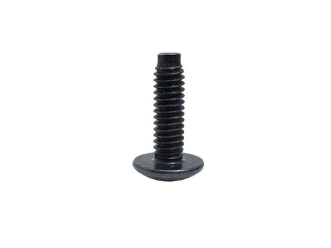 Top Shelf 12 24 Thread Machine Screws 25 Pack With 0.75 Inch Length showing a black oxide steel Phillips truss head screw.