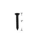 Black 1-inch screw for Heavy Duty Steel Flush Ring Pull, 3 Inch By 3-1/2 Inch Face Plate, Matte Black Finish, 2 Pack With Mounting Hardware