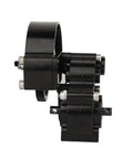 Side view of Full Metal Transmission Gearbox With Steel Gear Set For 1/10 RC Crawlers, CNC Aluminum Protective Cover