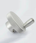 Compact 1 Pc Aluminum Alloy Knurled Handwheel For Rocker Machine Tool Adjustment Featuring Smooth Grip Non-slip Surface With 80mm Outer Diameter And 14mm Aperture For Precision Handling, angled view with set screw
