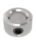 5/16 Inch Bore Shaft Collars In Solid Zinc Plated Carbon Steel With Set Screw Lock, front view