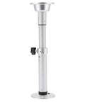 Beefy Aluminum Table Leg Bracket With Adjustable Height Pedestal for RVs Yachts Boats Motorhomes and Marine Caravans
