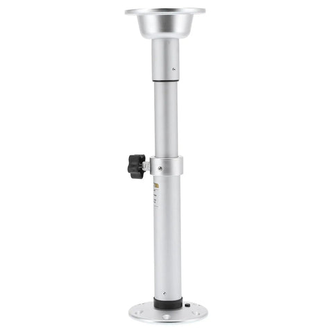 Beefy Aluminum Table Leg Bracket With Adjustable Height Pedestal for RVs Yachts Boats Motorhomes and Marine Caravans