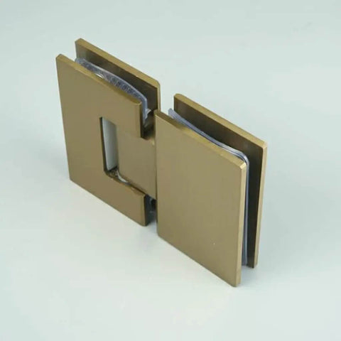 Frameless Glass Shower Door Hinge With 180 Degree Swing Brushed Stainless Steel Wall Mounted Bathroom Hardware Heavy Duty Build