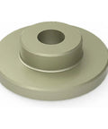 Premium Replacement Flanged Bushing For Ariens And Gravely Tractors 05501206 round steel part with central hole for mower suspension.