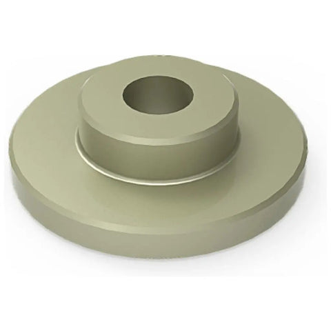 Premium Replacement Flanged Bushing For Ariens And Gravely Tractors 05501206 round steel part with central hole for mower suspension.
