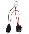 Honda Acura VCM Disable Kit Plug With Resistors For 3.5L Accord Odyssey Replacement Muzzler Module Easy Install Emissions Saver Auto Parts Factory Tested. Image shows a wiring harness with two black connectors and attached resistors.