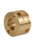 Get Epic 3D Printing Results With These 4 Pcs Of 16mm T8 Z Screw Oldham Couplers That Slash Vibe And Swing For Super Smooth Bed Leveling On Any CNC Or Hot Bed Setup Today. Brass Oldham coupler, 16mm, for T8 leadscrew CNC or 3D printer bed leveling