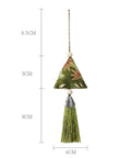 10 Pack Mugwort Triangle Sachets With Tassels Dragon Boat Festival Zongzi Shape Home Decor Bags Premium Cotton Fabric