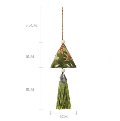 10 Pack Mugwort Triangle Sachets With Tassels Dragon Boat Festival Zongzi Shape Home Decor Bags Premium Cotton Fabric