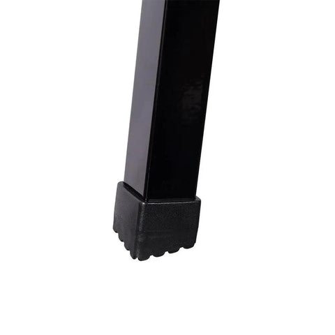 Close-up of the leg rubber grip of Heavy Duty Foldable Sawhorses 2 Pack 1000 Lb Weight Capacity Steel Work Stands.