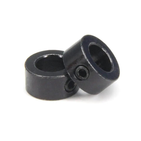 Top Shelf 10 Pack Black 8mm Shaft Lock Collars For T8 Lead Screws Hella Secure stainless steel construction close-up.