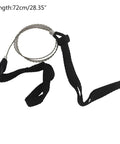 72Cm 28In Wire Saw Rope Chain Saw for emergency survival gear with durable blade and compact design, black handles
