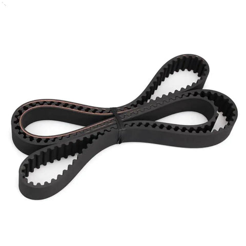 Top Tier Timing Belt Kit Including Water Pump Assembly Designed For 3.0L 3.2L 3.5L 3.7L V6 VTEC SOHC Engines Built Between 2003 and 2018 looped timing belt on white background