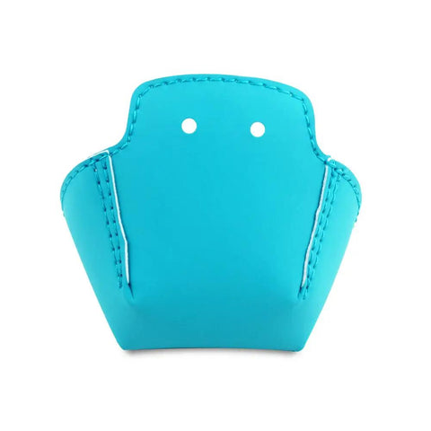 Turquoise PU Leather Roller Skate Toe Guard for Derby and Figure Skates Quad Toe Cap Protector front view image