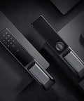 Zero Hassle Smart Door Lock Featuring Fingerprint Scan And Numeric Password Keyless Entry Automatic Electronic Deadbolt App Managed For Heavy Duty Home Security Setup showing keypad and handle design.