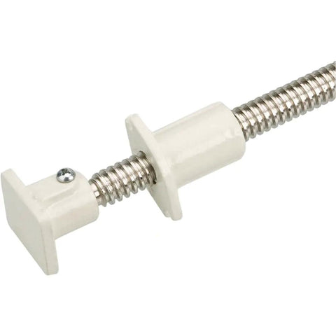 11.5 Inch Veneer Press Clamp Medium, Heavy Duty Double Handle Clamp For Crafting Veneering Frames And Clamping Fixtures, Drill Holes In Frame Material To Accept Threaded Bushings, High Torque Grip For Tight Precise Results For Pros And DIYers D2893 - close-up view of the screw mechanism.