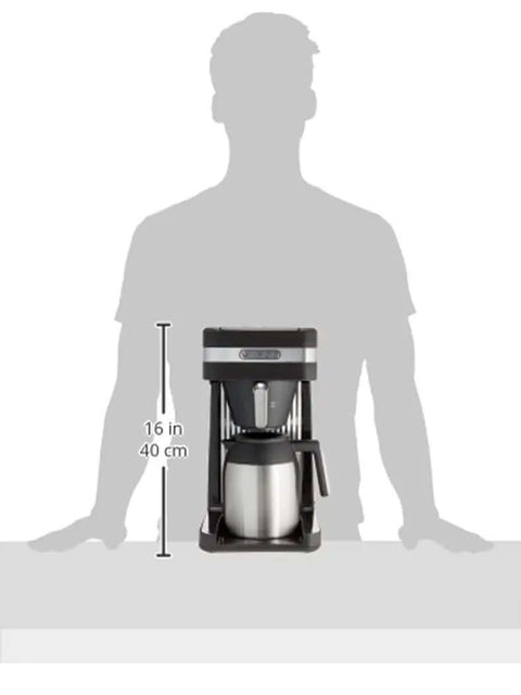 Speed Brew Platinum Thermal Coffee Maker With 70 Oz Stainless Steel Reservoir 10 Cup Capacity Fast Brew Black Finish