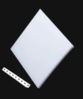 Heavy Duty PTFE Teflon Sheet 500x500mm Formable Gasket Board for DIY Projects, shown with thickness, heat resistant, electrical insulation