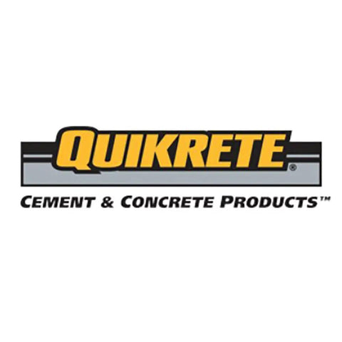 Quikrete logo showcasing cement and concrete products, emphasizing durability and quality in construction.