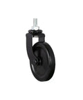 Four Pack 3 Inch Lead Screw Casters With Brakes, Silent Universal PP Wheels For Furniture, Trolleys And Dining Tables, black caster