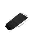 Heavy Duty Welding Arm Sleeves Heat Resistant Cotton Forearm Guards Breathable Elastic Fit Sleeve Set For Mechanics And Metalworkers, black fabric, dimensions shown.